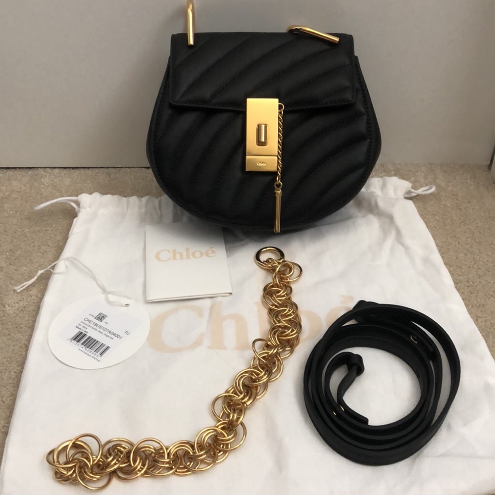 Brand new Chloe quilted drew